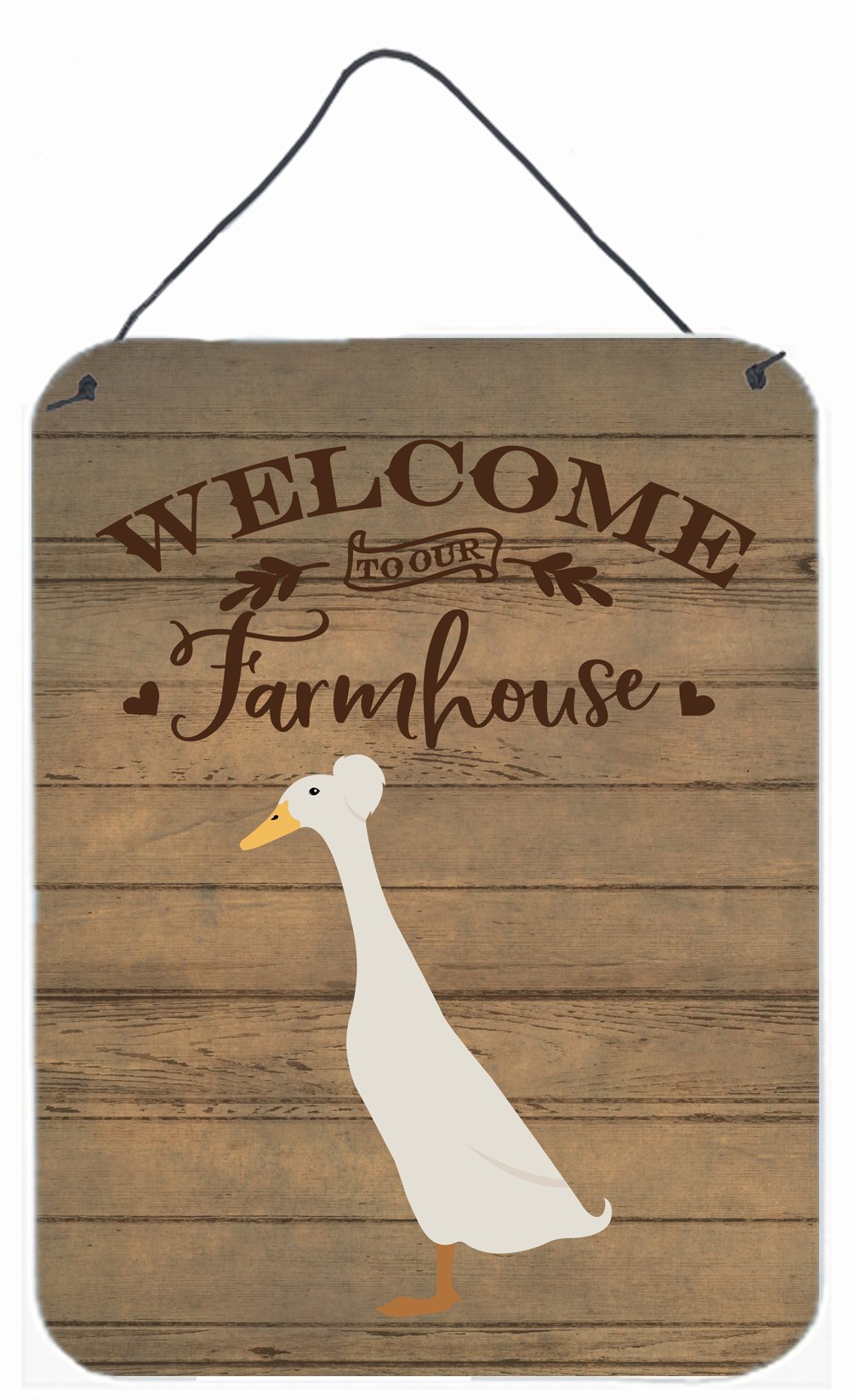 Bali Duck Welcome Wall or Door Hanging Prints CK6803DS1216 by Caroline's Treasures