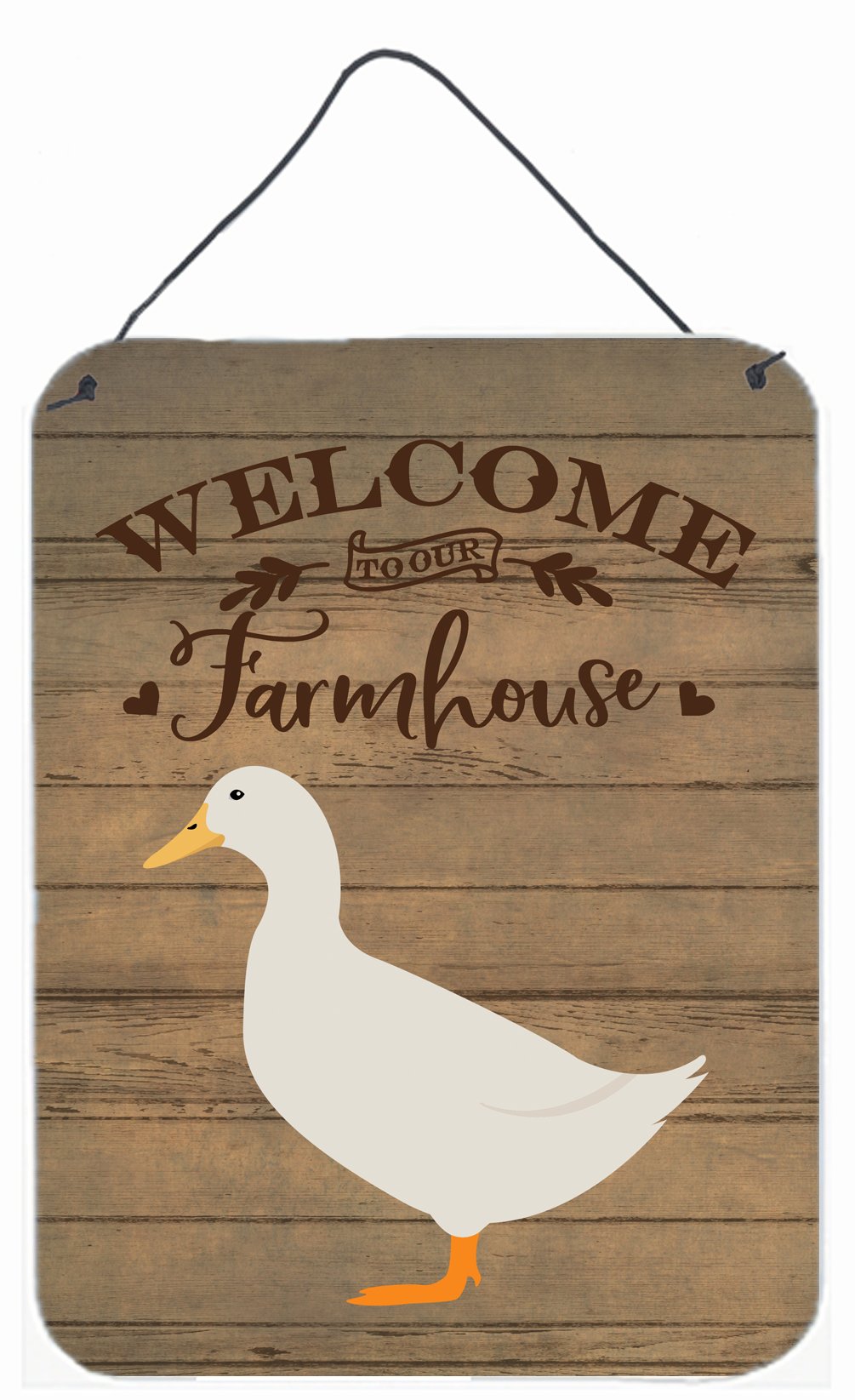 American Pekin Duck Welcome Wall or Door Hanging Prints CK6804DS1216 by Caroline's Treasures