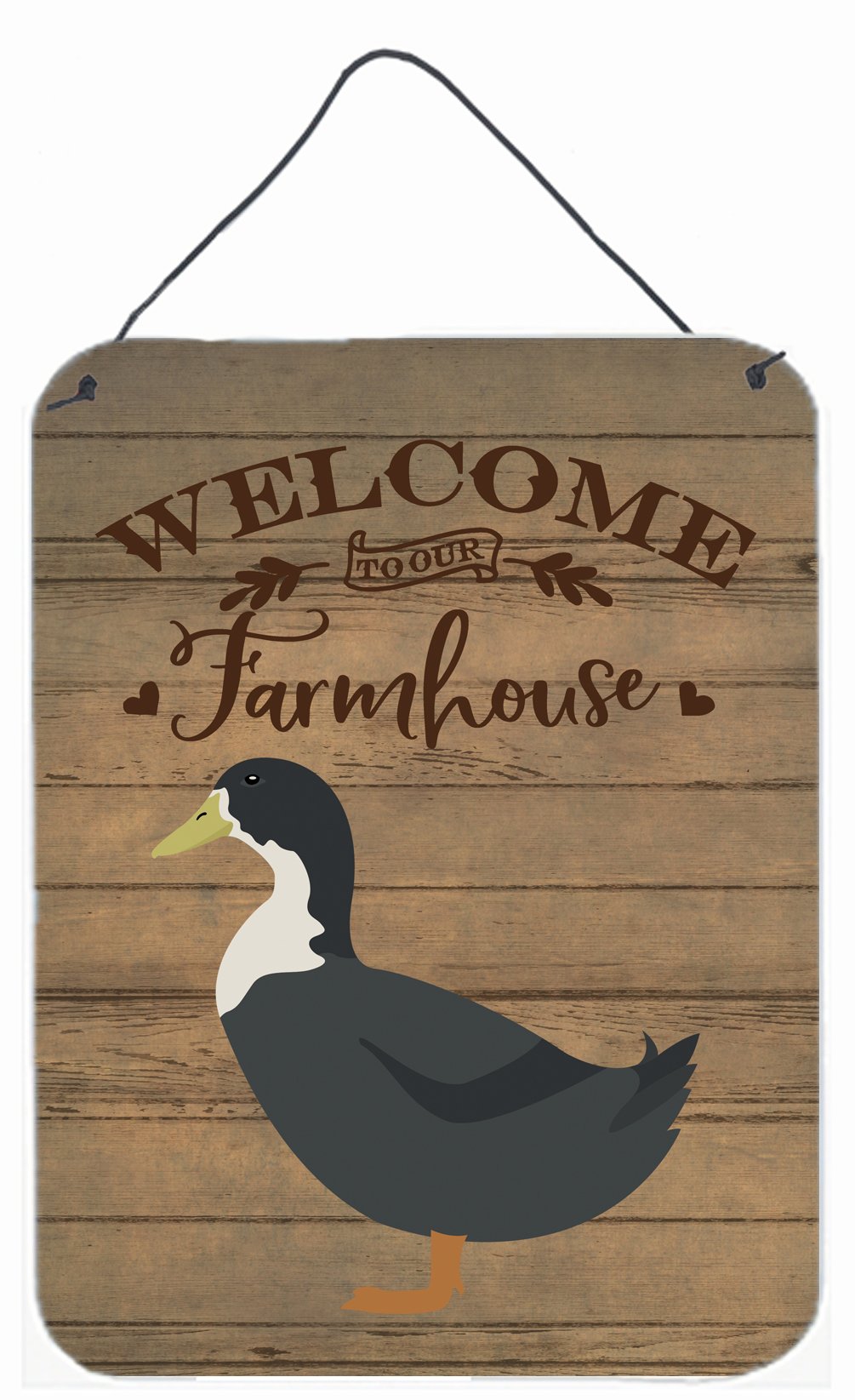 Blue Swedish Duck Welcome Wall or Door Hanging Prints CK6806DS1216 by Caroline's Treasures