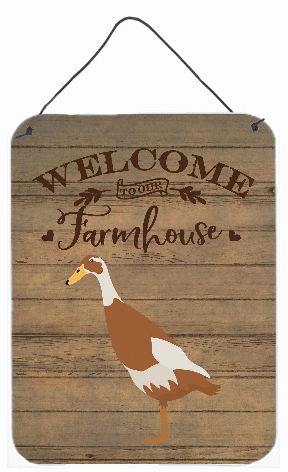 Indian Runner Duck Welcome Wall or Door Hanging Prints CK6809DS1216 by Caroline's Treasures