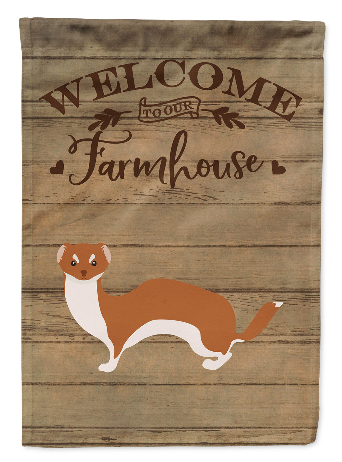 Weasel Welcome Flag Garden Size CK6814GF  the-store.com.