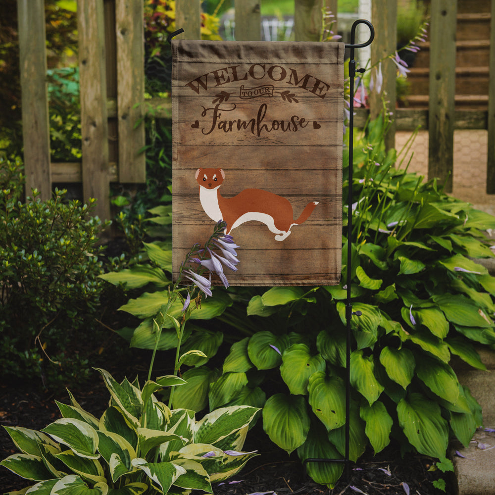 Weasel Welcome Flag Garden Size CK6814GF  the-store.com.