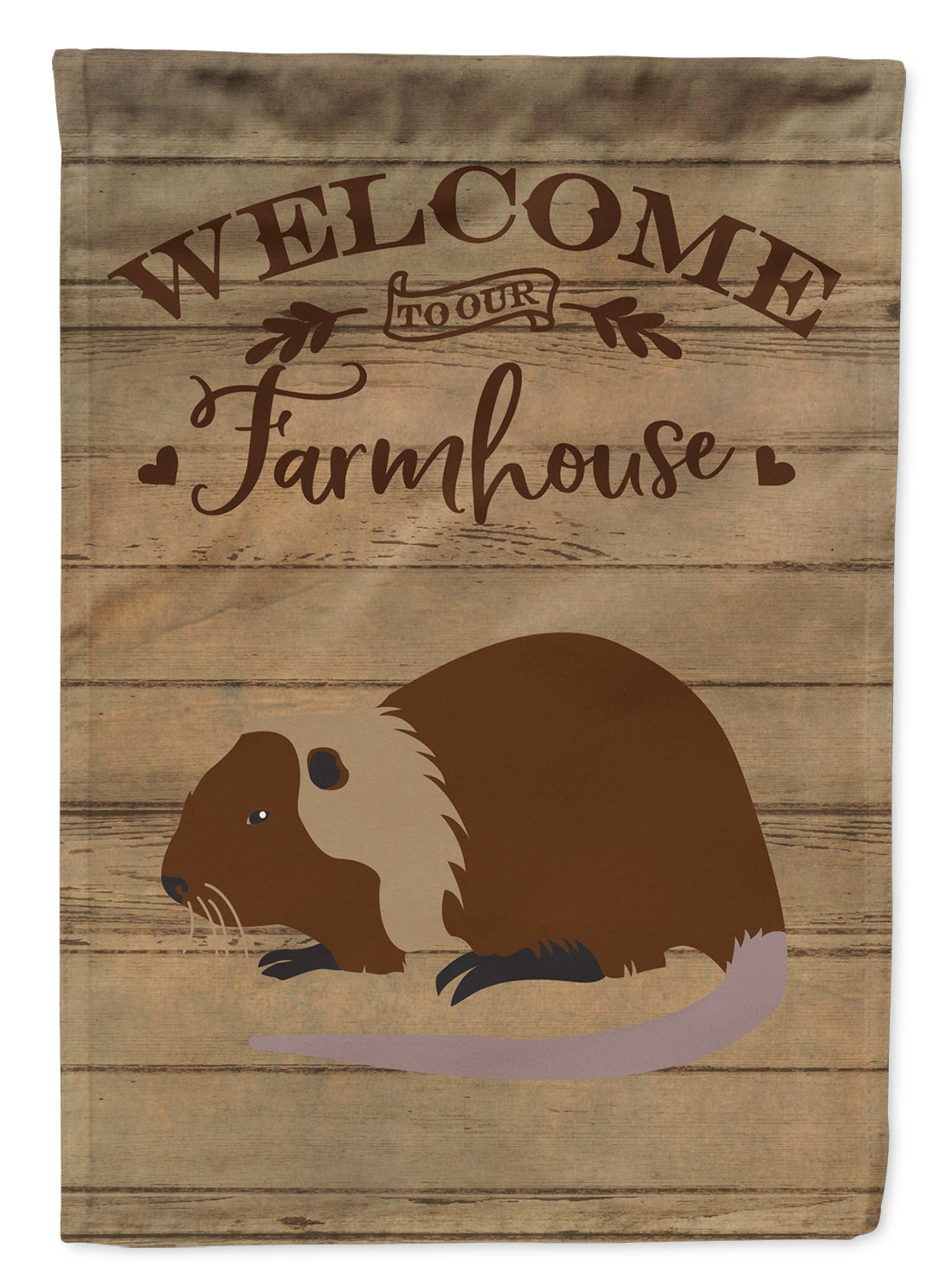 Coypu Nutria River Rat Welcome Flag Canvas House Size CK6823CHF  the-store.com.