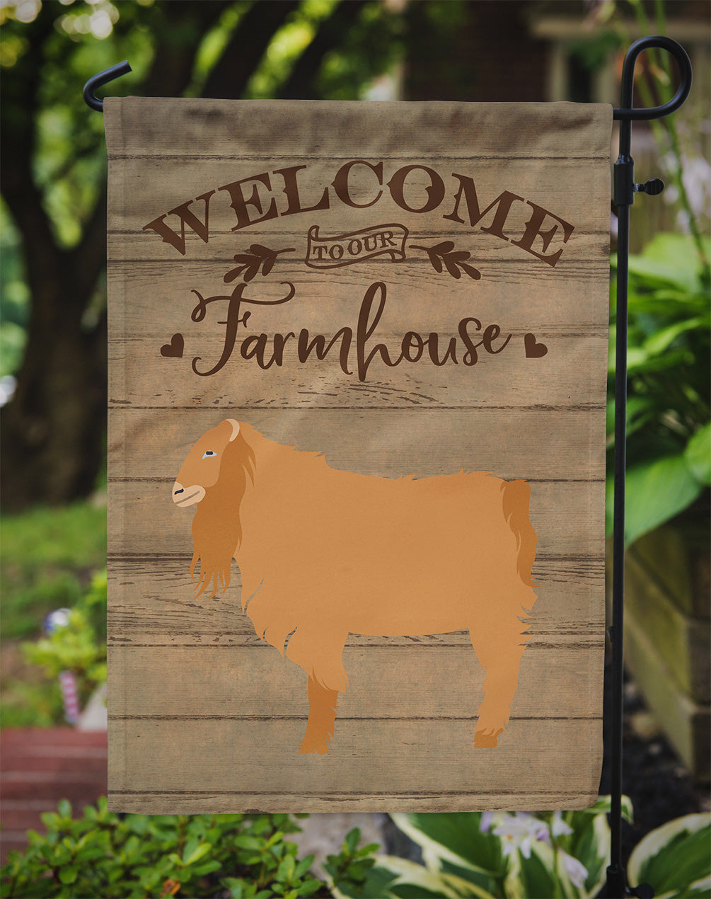 American Lamancha Goat Welcome Flag Garden Size CK6829GF  the-store.com.