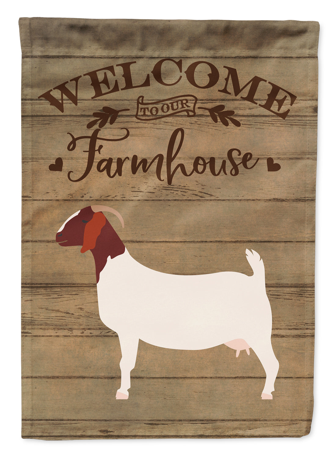 Boer Goat Welcome Flag Garden Size CK6830GF  the-store.com.