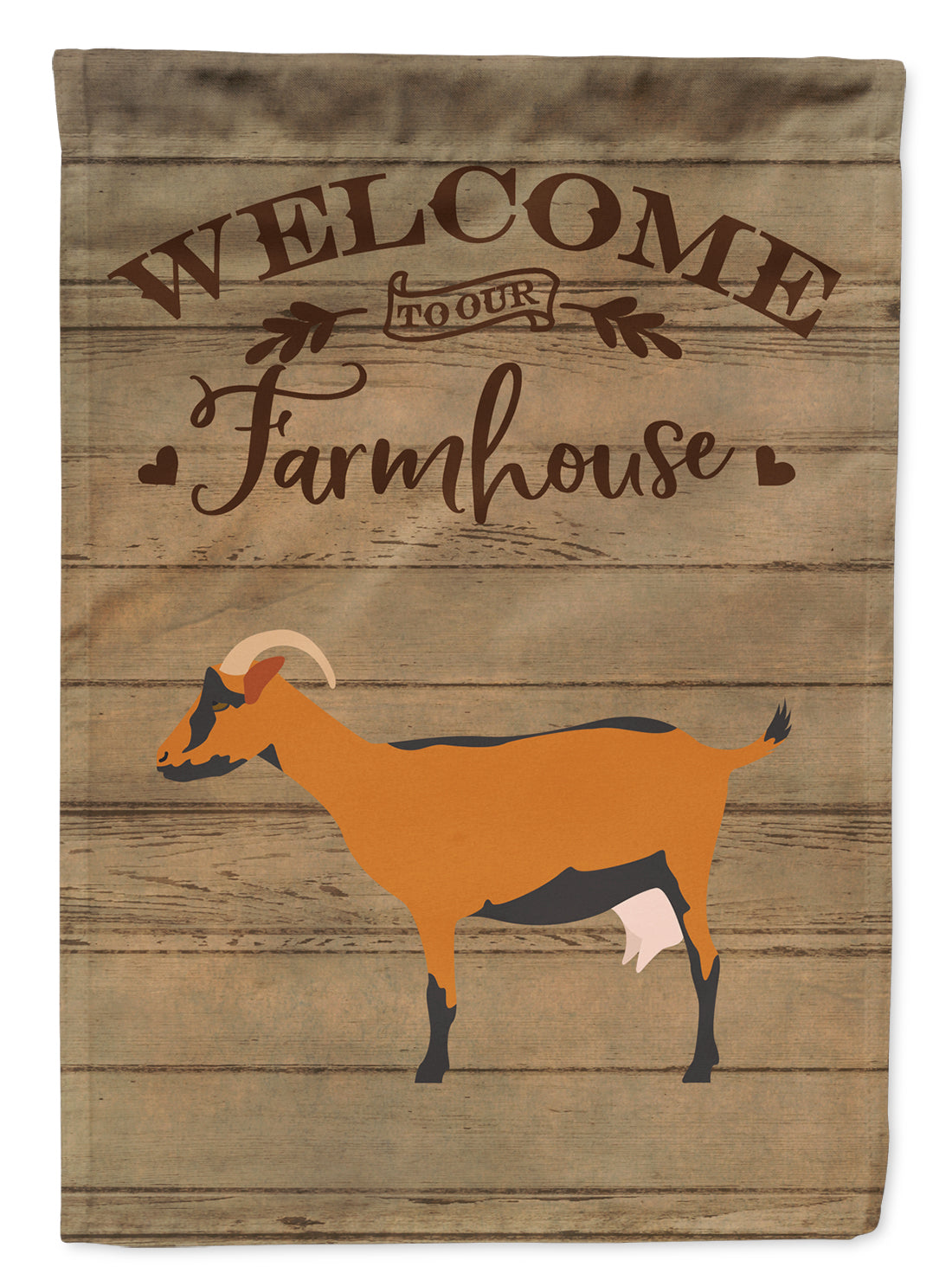 Oberhasli Goat Welcome Flag Garden Size CK6832GF  the-store.com.