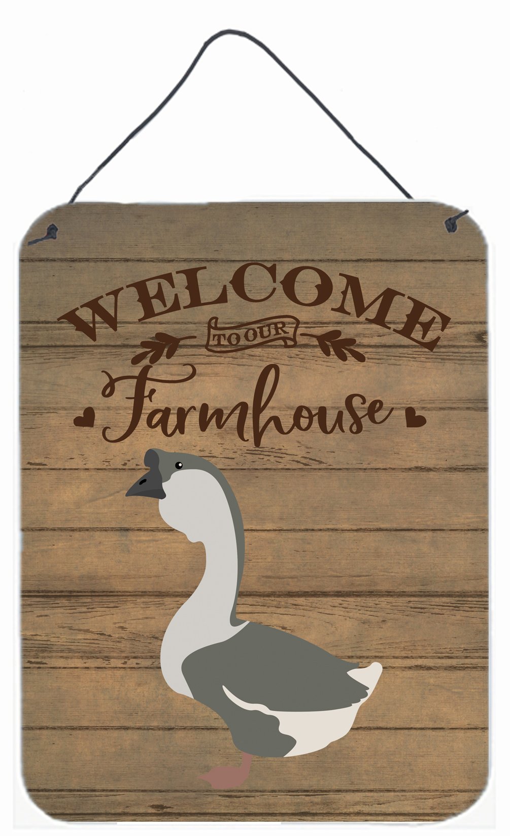 African Goose Welcome Wall or Door Hanging Prints CK6843DS1216 by Caroline&#39;s Treasures