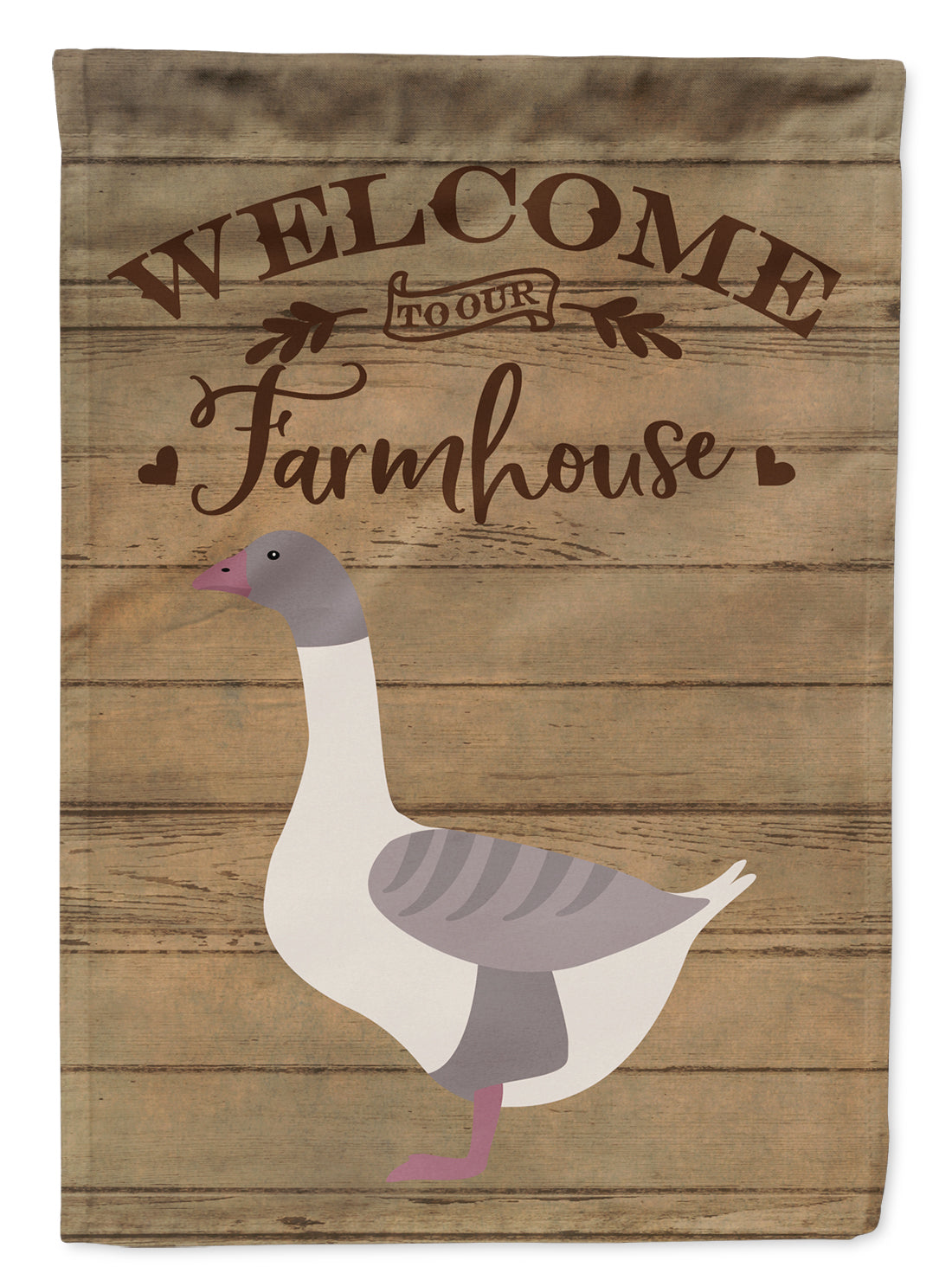 Buff Grey Back Goose Welcome Flag Garden Size CK6845GF  the-store.com.