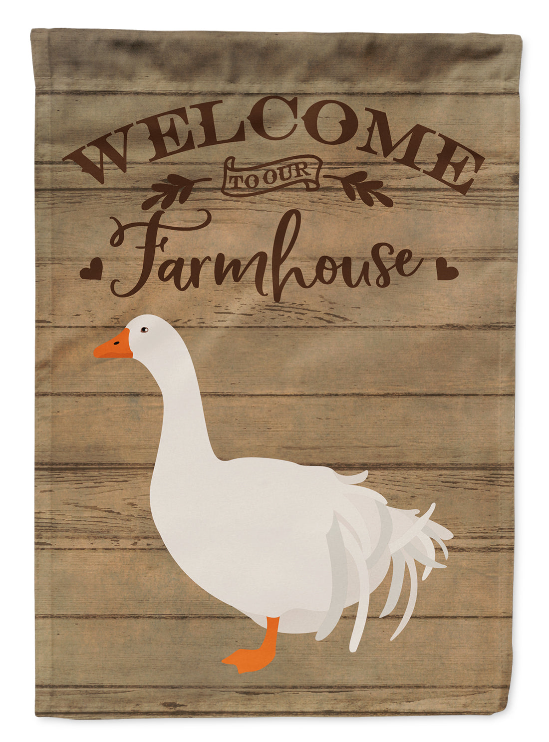 Sebastopol Goose Welcome Flag Canvas House Size CK6846CHF  the-store.com.