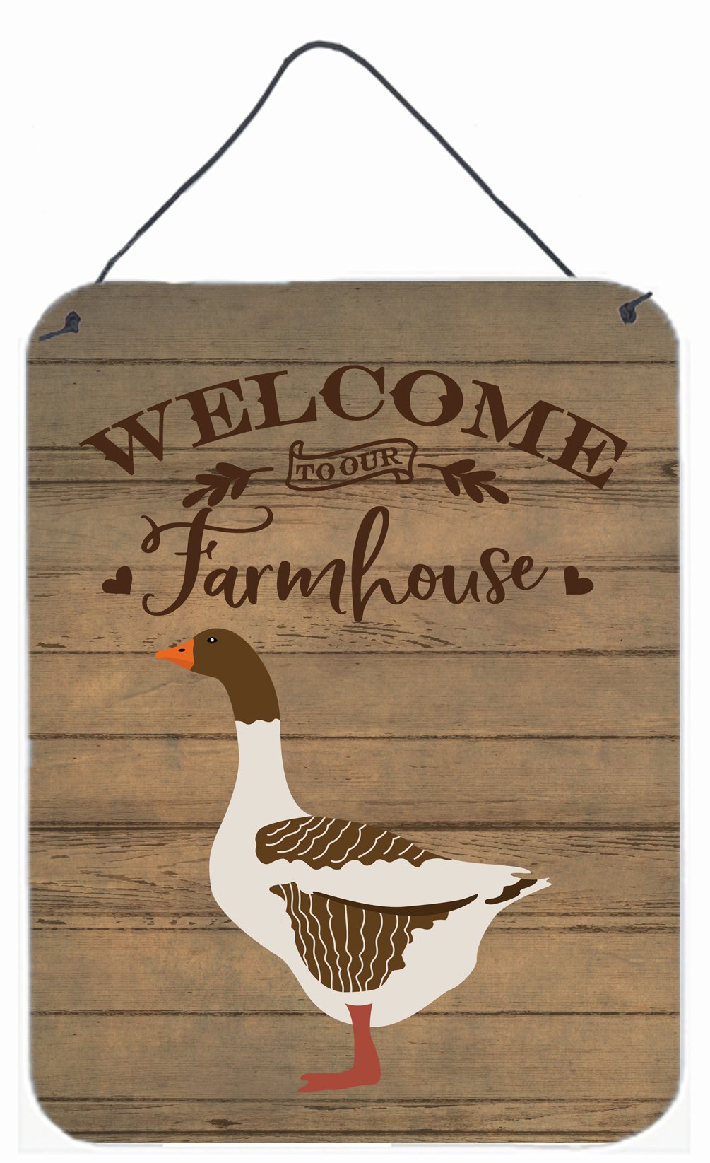 Pomeranian Rogener Goose Welcome Wall or Door Hanging Prints CK6847DS1216 by Caroline's Treasures