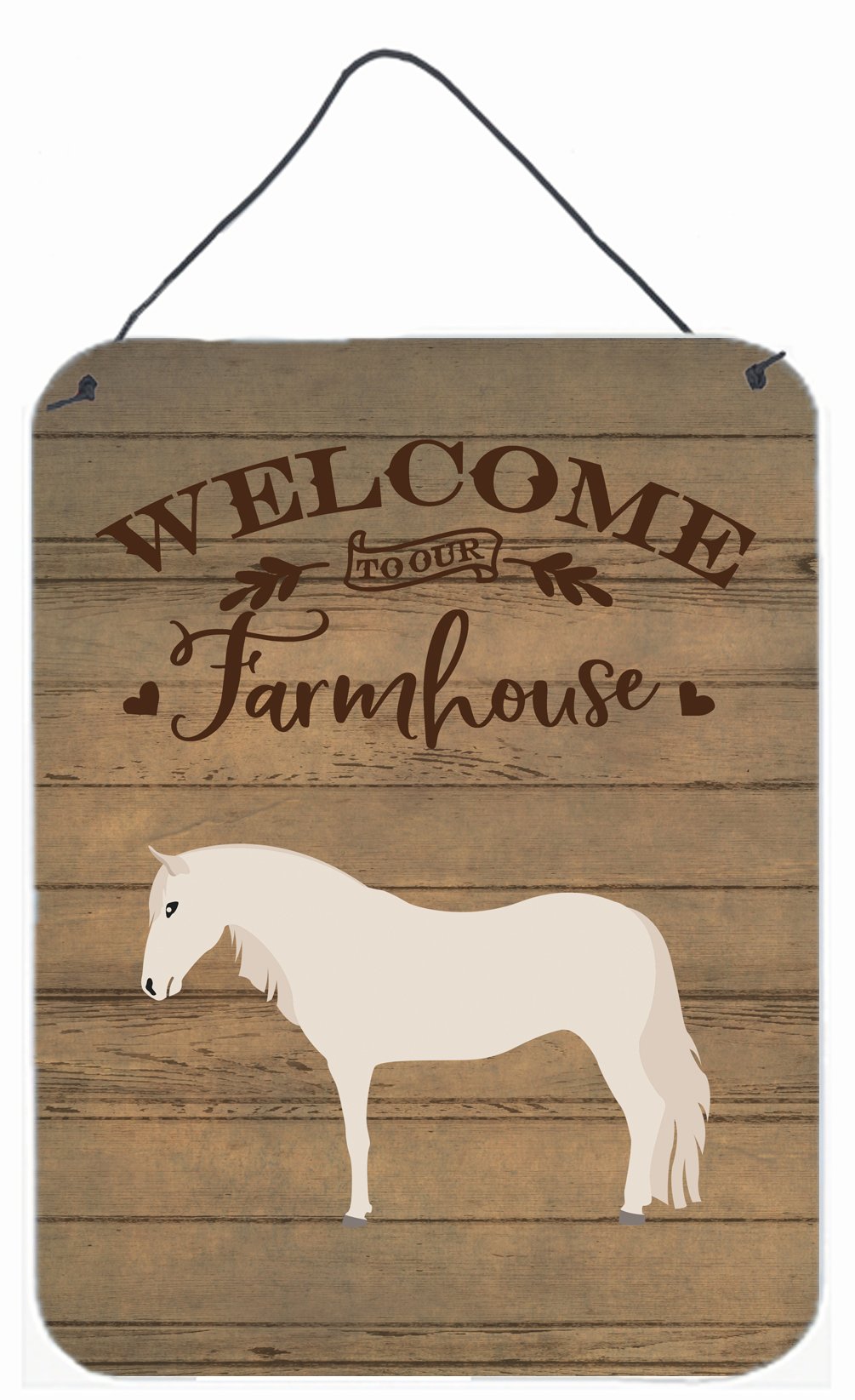 Paso Fino Horse Welcome Wall or Door Hanging Prints CK6849DS1216 by Caroline&#39;s Treasures