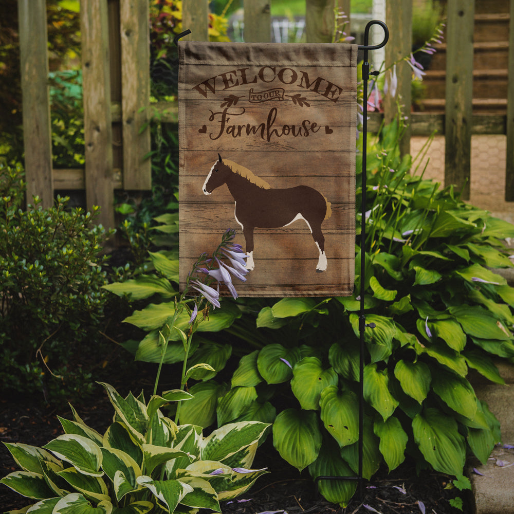 Percheron Horse Welcome Flag Garden Size CK6850GF  the-store.com.