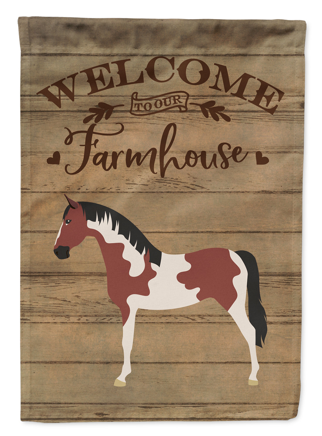 Pinto Horse Welcome Flag Garden Size CK6851GF  the-store.com.