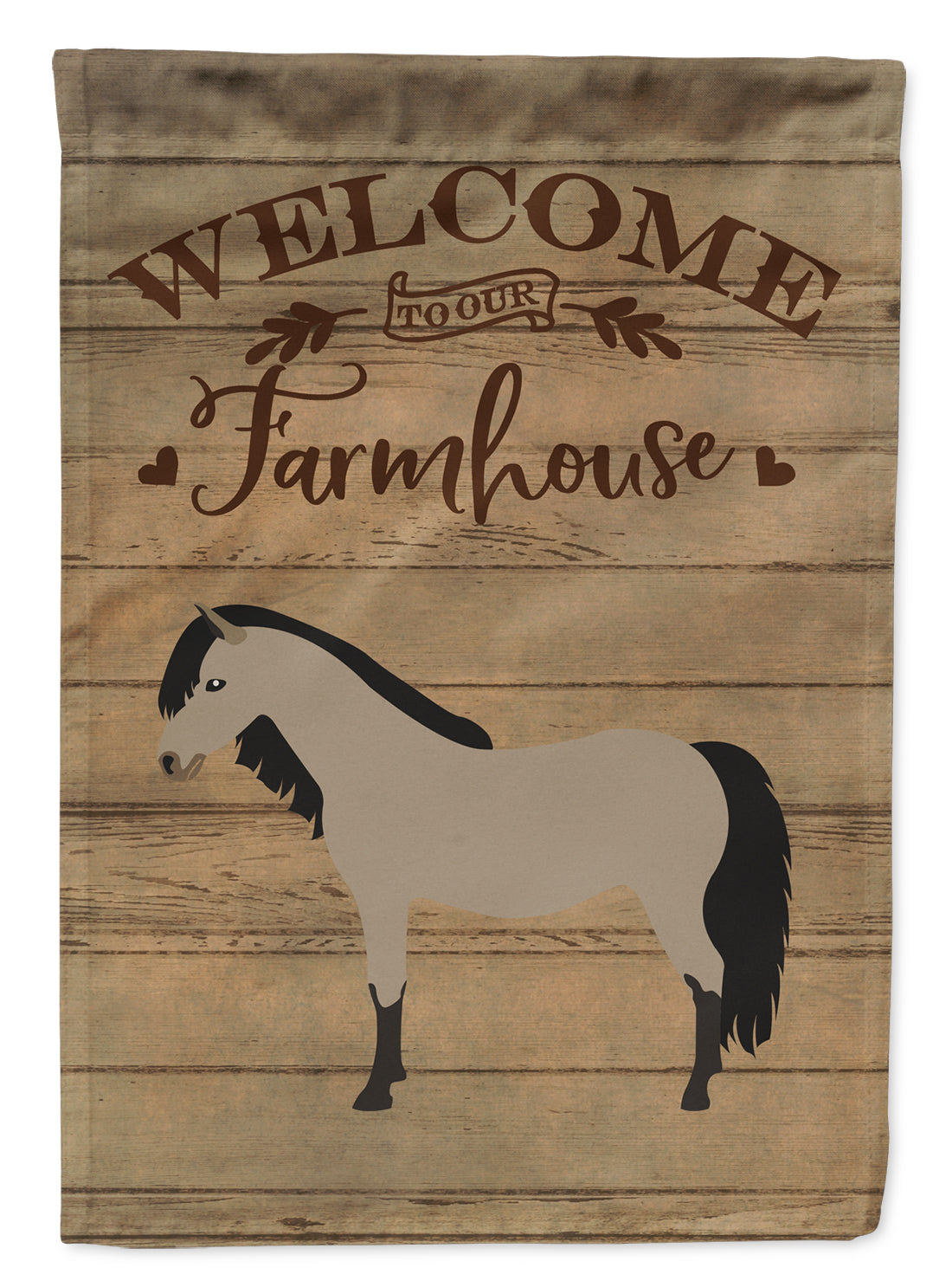 Welsh Pony Horse Welcome Flag Garden Size CK6854GF  the-store.com.