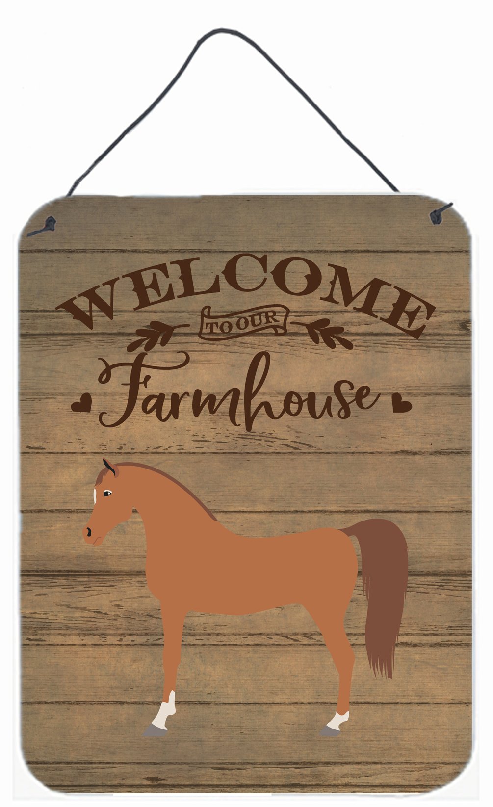 Arabian Horse Welcome Wall or Door Hanging Prints CK6855DS1216 by Caroline&#39;s Treasures