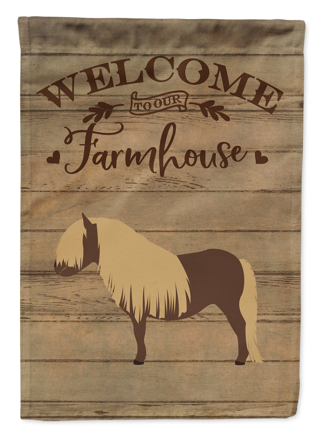 Shetland Pony Horse Welcome Flag Garden Size CK6858GF  the-store.com.