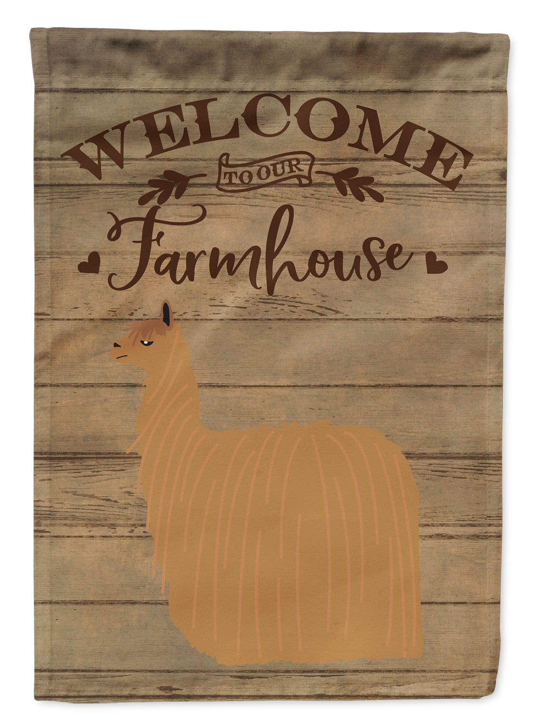 Alpaca Suri Welcome Flag Canvas House Size CK6864CHF  the-store.com.