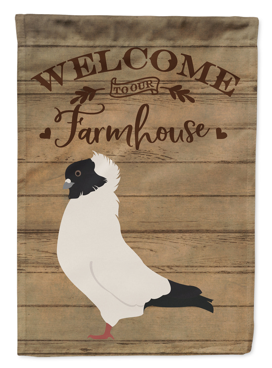 Nun Pigeon Welcome Flag Canvas House Size CK6896CHF  the-store.com.