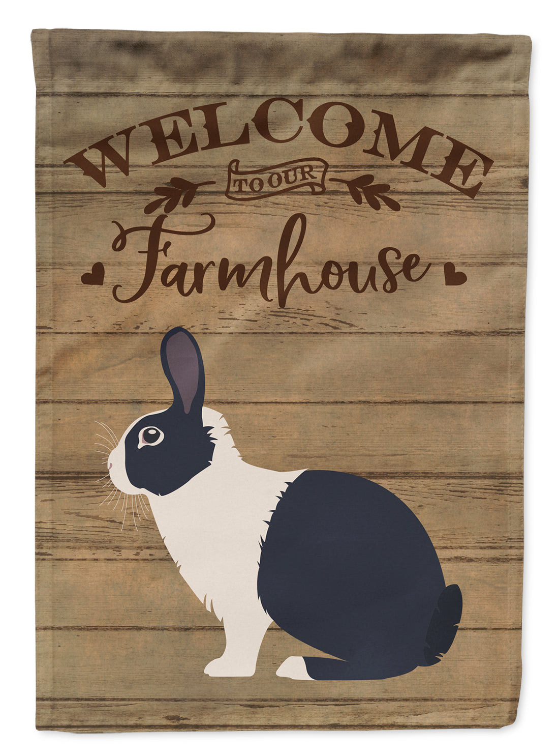 Dutch Rabbit Welcome Flag Garden Size CK6902GF  the-store.com.