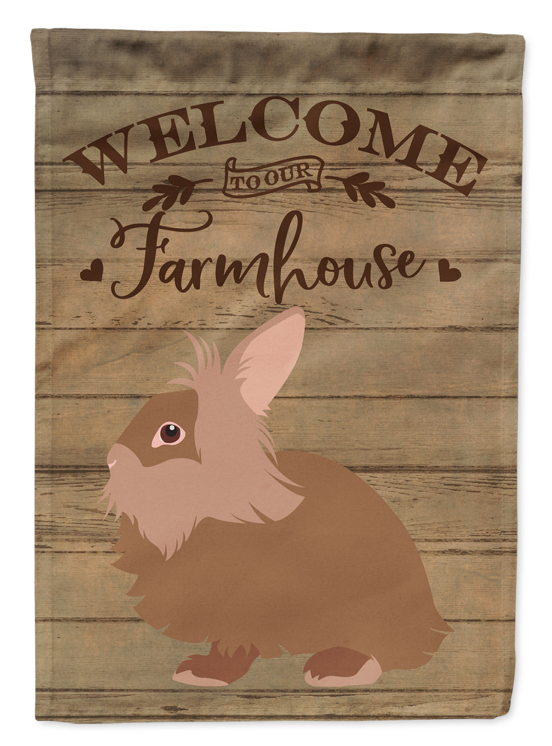 Lionhead Rabbit Welcome Flag Garden Size CK6904GF  the-store.com.