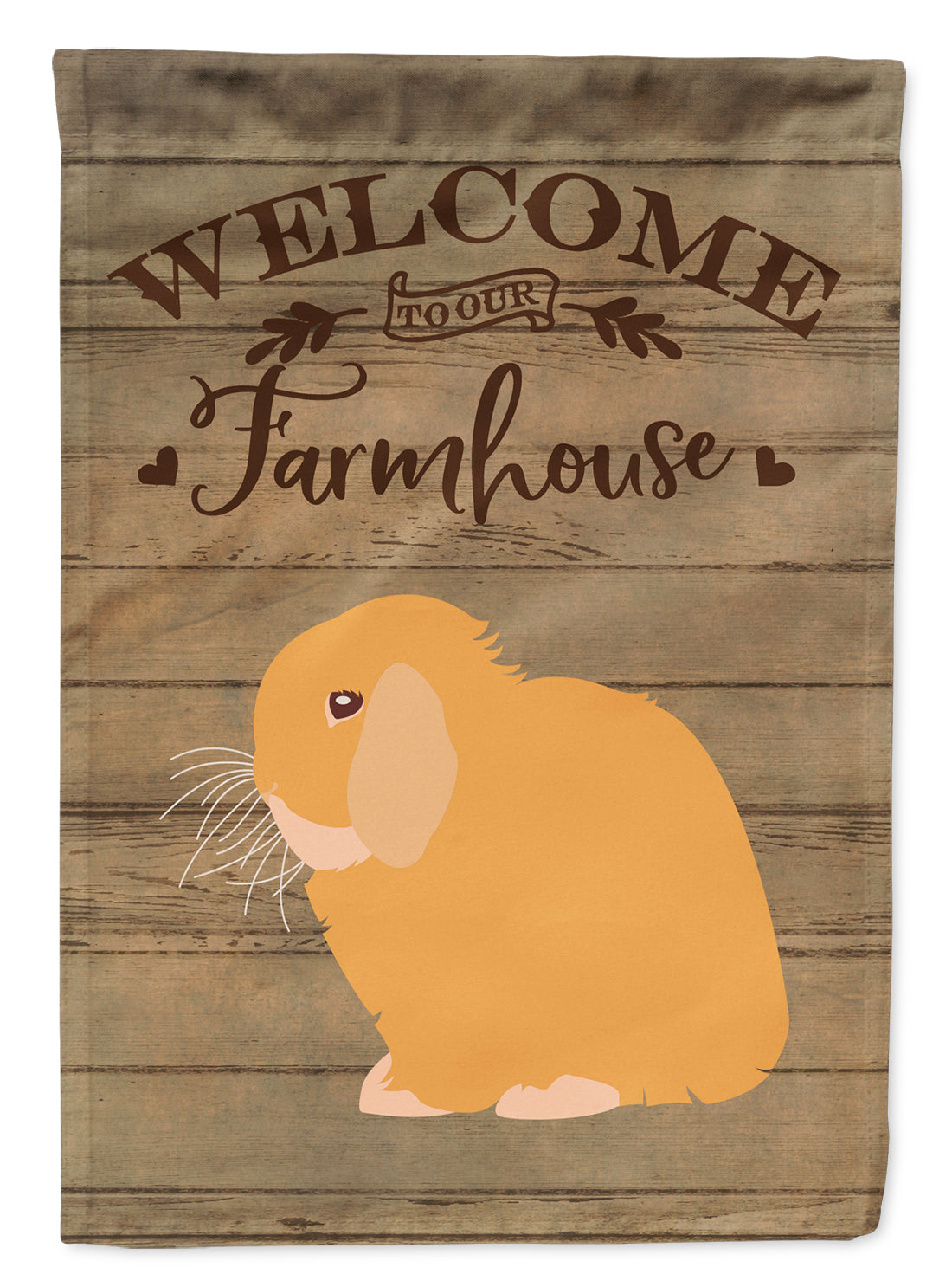 Holland Lop Rabbit Welcome Flag Garden Size CK6912GF  the-store.com.