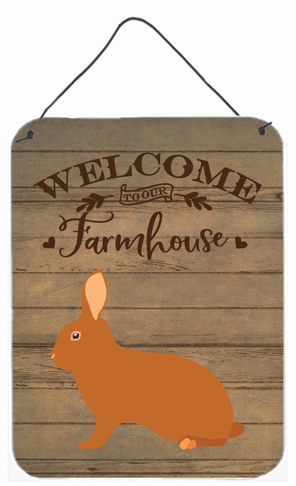 Rex Rabbit Welcome Wall or Door Hanging Prints CK6913DS1216 by Caroline&#39;s Treasures