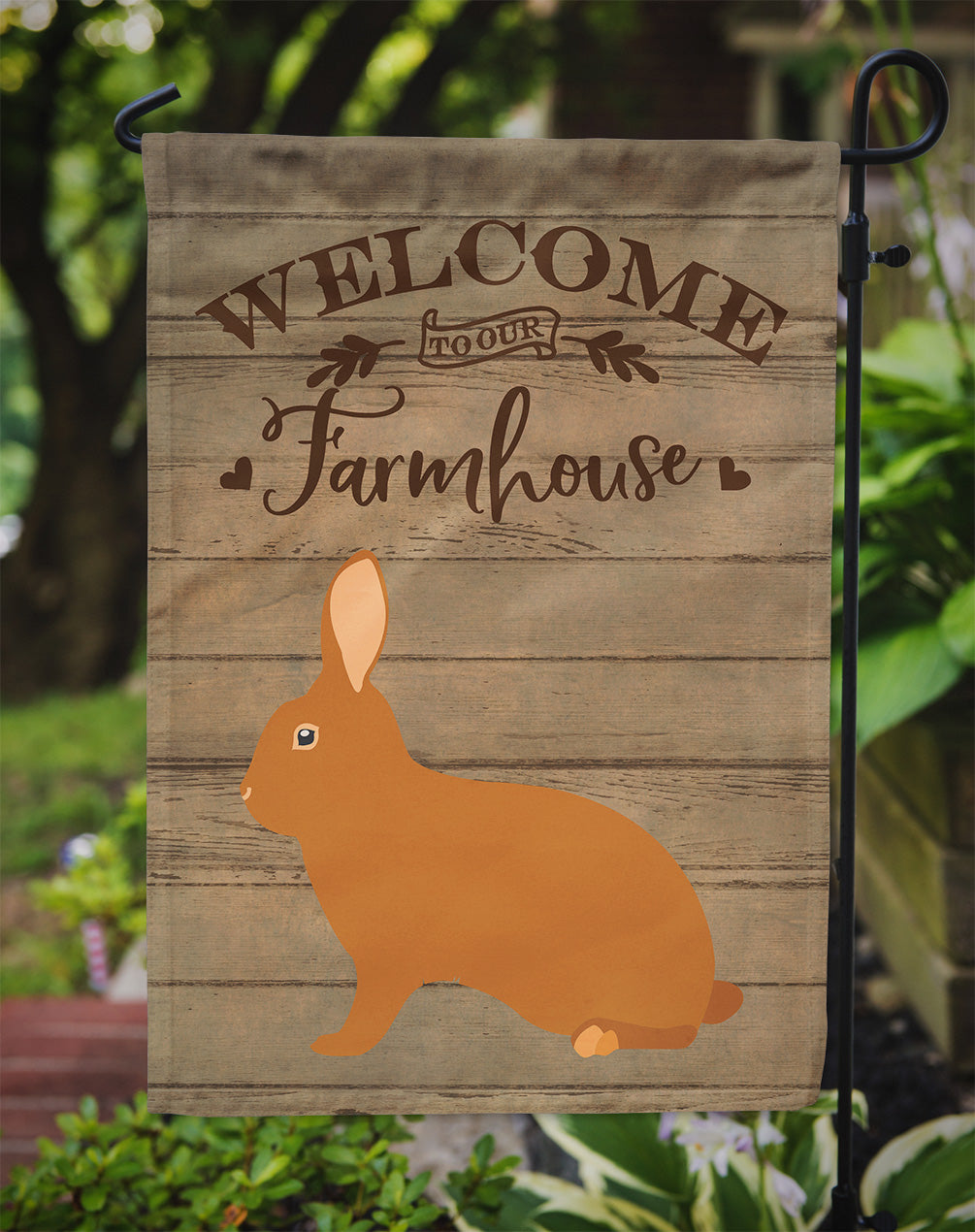 Rex Rabbit Welcome Flag Garden Size CK6913GF  the-store.com.