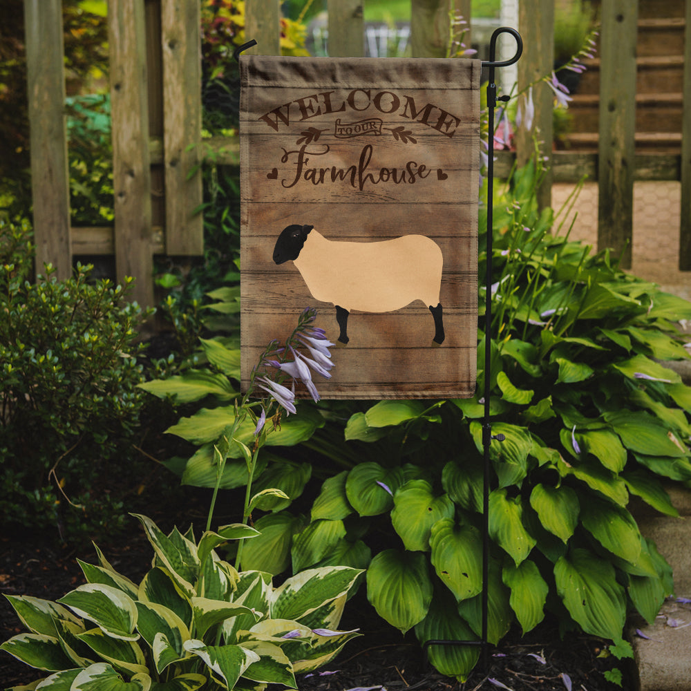 Suffolk Sheep Welcome Flag Garden Size CK6916GF  the-store.com.