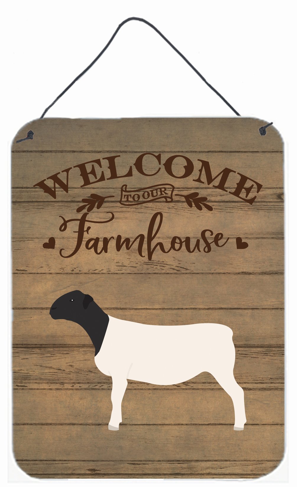 Dorper Sheep Welcome Wall or Door Hanging Prints CK6922DS1216 by Caroline's Treasures