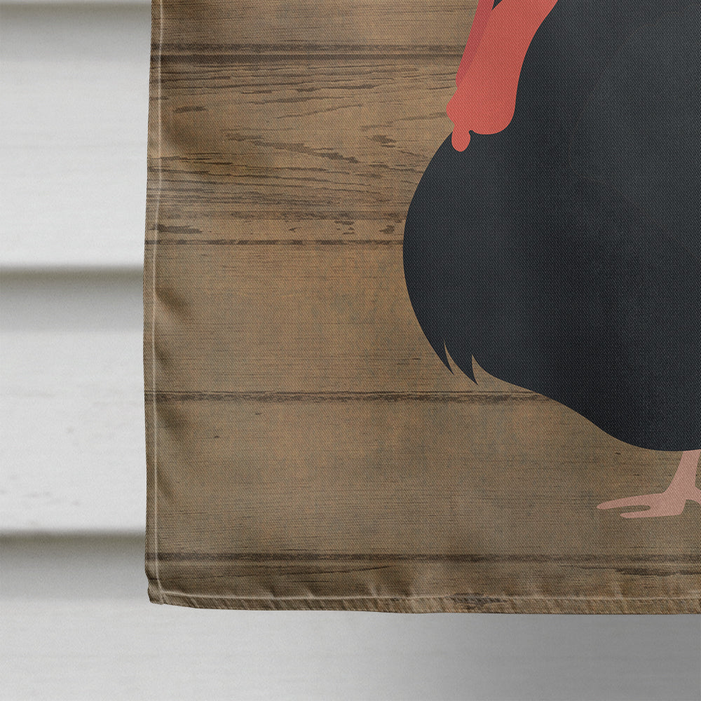 Norfolk Black Turkey Welcome Flag Canvas House Size CK6929CHF  the-store.com.