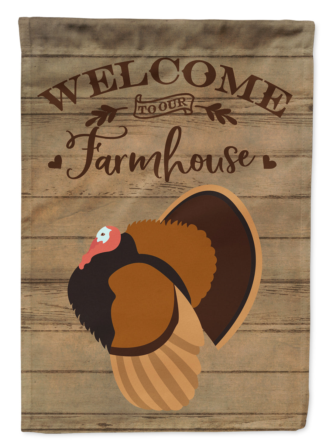 Bronze Turkey Welcome Flag Garden Size CK6930GF  the-store.com.