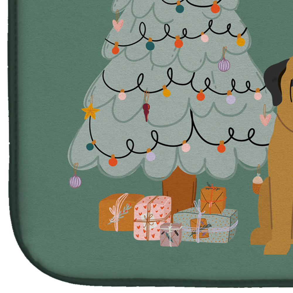 Mastiff Christmas Everyone Dish Drying Mat CK7581DDM  the-store.com.