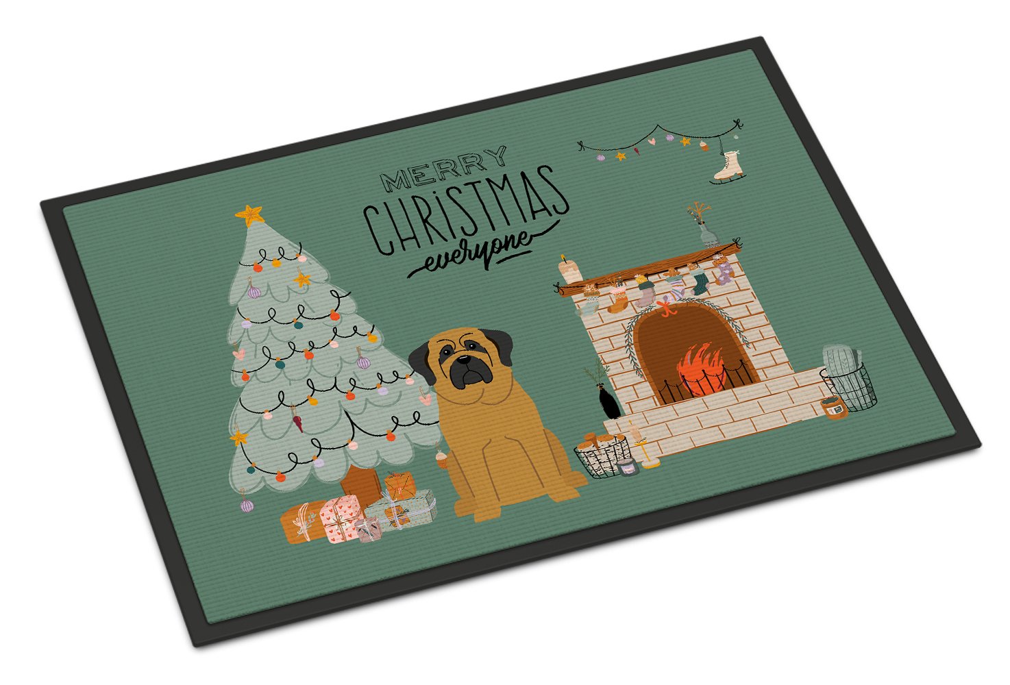 Mastiff Christmas Everyone Indoor or Outdoor Mat 24x36 CK7581JMAT by Caroline's Treasures