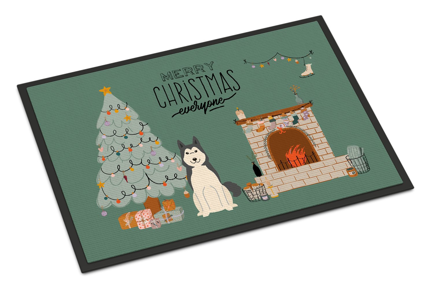 West Siberian Laika Spitz Christmas Everyone Indoor or Outdoor Mat 24x36 CK7588JMAT by Caroline's Treasures