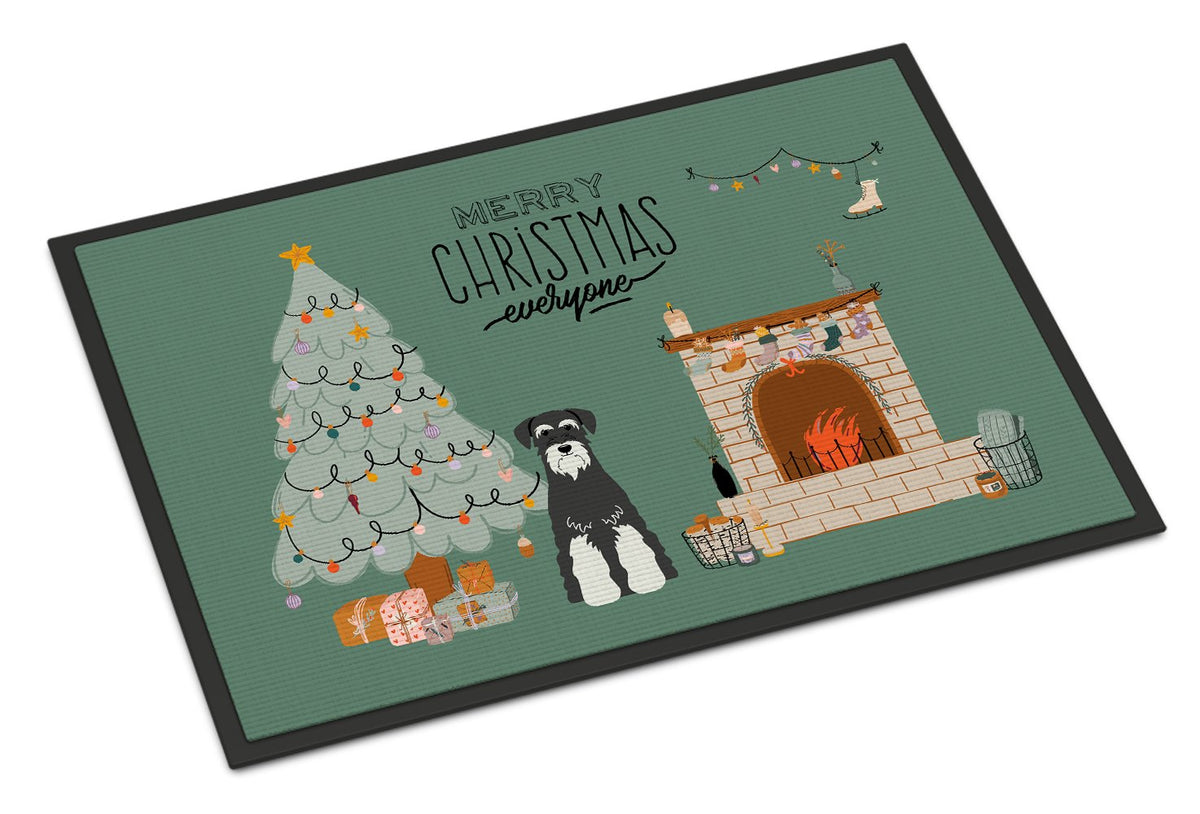 Salt and Pepper Standard Schnauzer Christmas Everyone Indoor or Outdoor Mat 24x36 CK7596JMAT by Caroline&#39;s Treasures