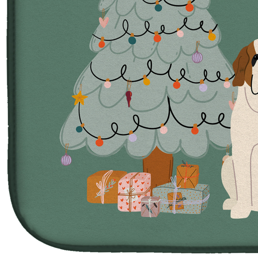 Saint Bernard Christmas Everyone Dish Drying Mat CK7598DDM  the-store.com.