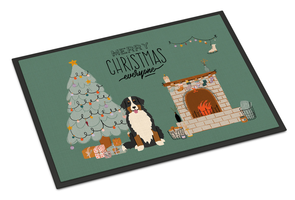 Bernese Mountain Dog Christmas Everyone Indoor or Outdoor Mat 18x27 CK7599MAT - the-store.com