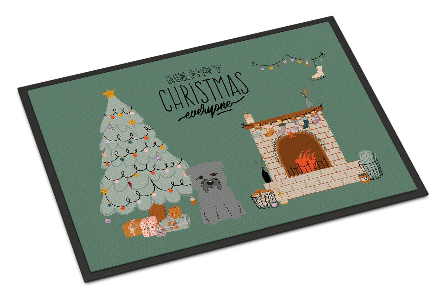 Grey Glen of Imal Christmas Everyone Indoor or Outdoor Mat 24x36 CK7622JMAT by Caroline's Treasures