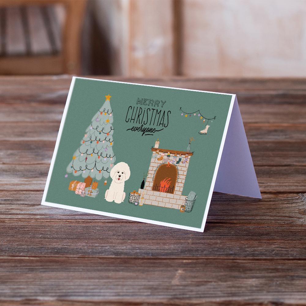 Bichon Frise Christmas Everyone Greeting Cards and Envelopes Pack of 8 - the-store.com