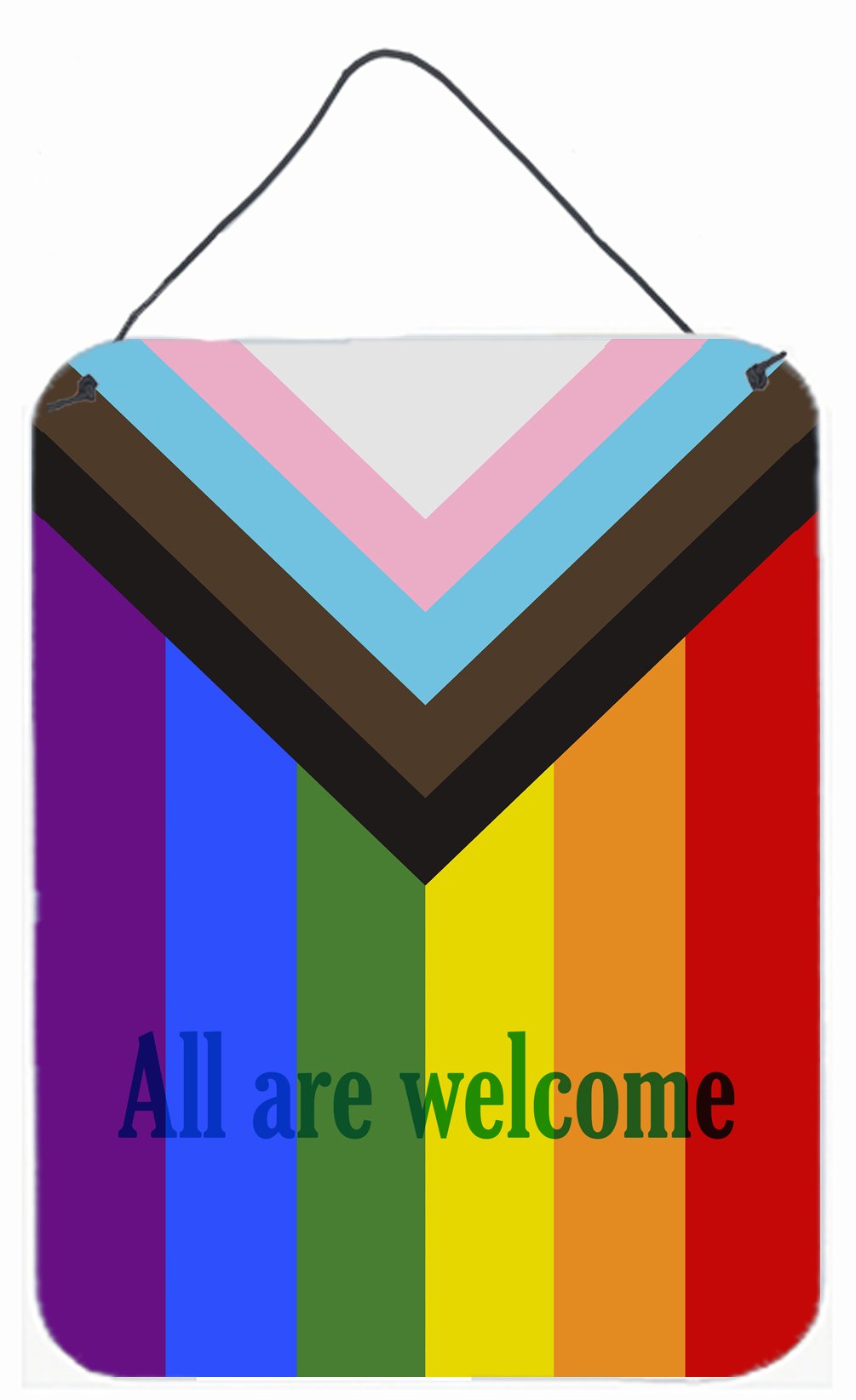 Buy this Gay Pride Progress Pride All are Welcome Wall or Door Hanging Prints