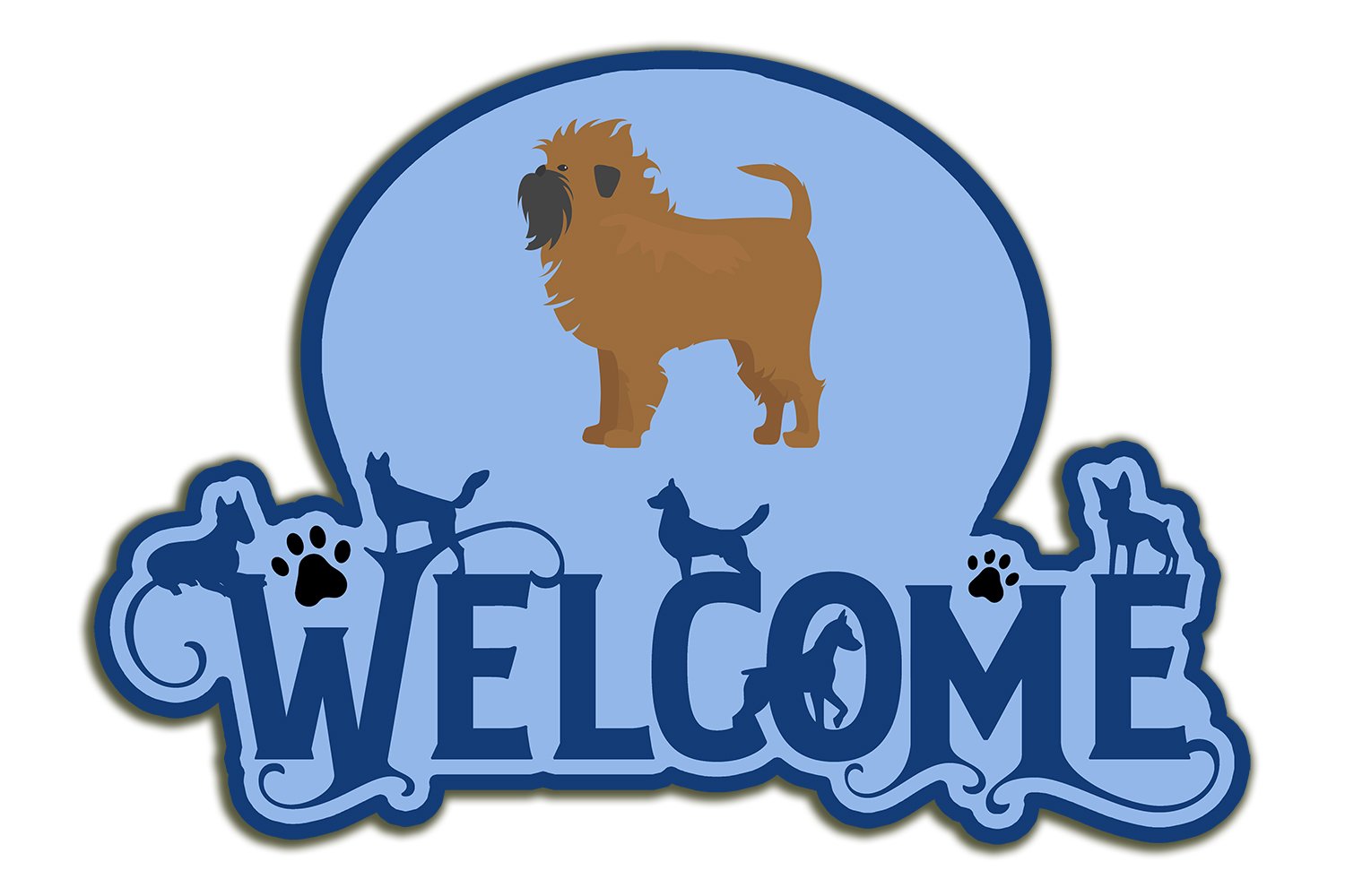 Buy this Affenpinscher #1 Welcome Door Hanger Decoration