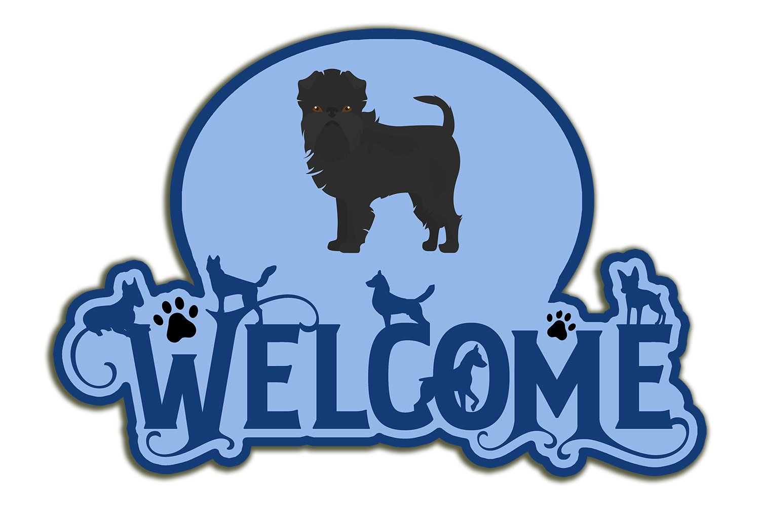 Buy this Affenpinscher #2 Welcome Door Hanger Decoration