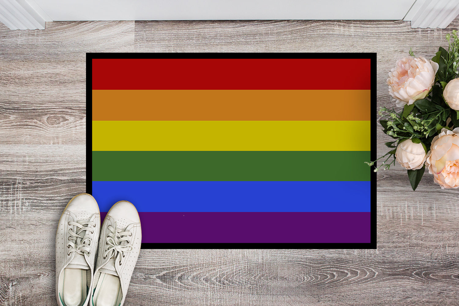 Gay Pride Indoor or Outdoor Mat 18x27 - the-store.com