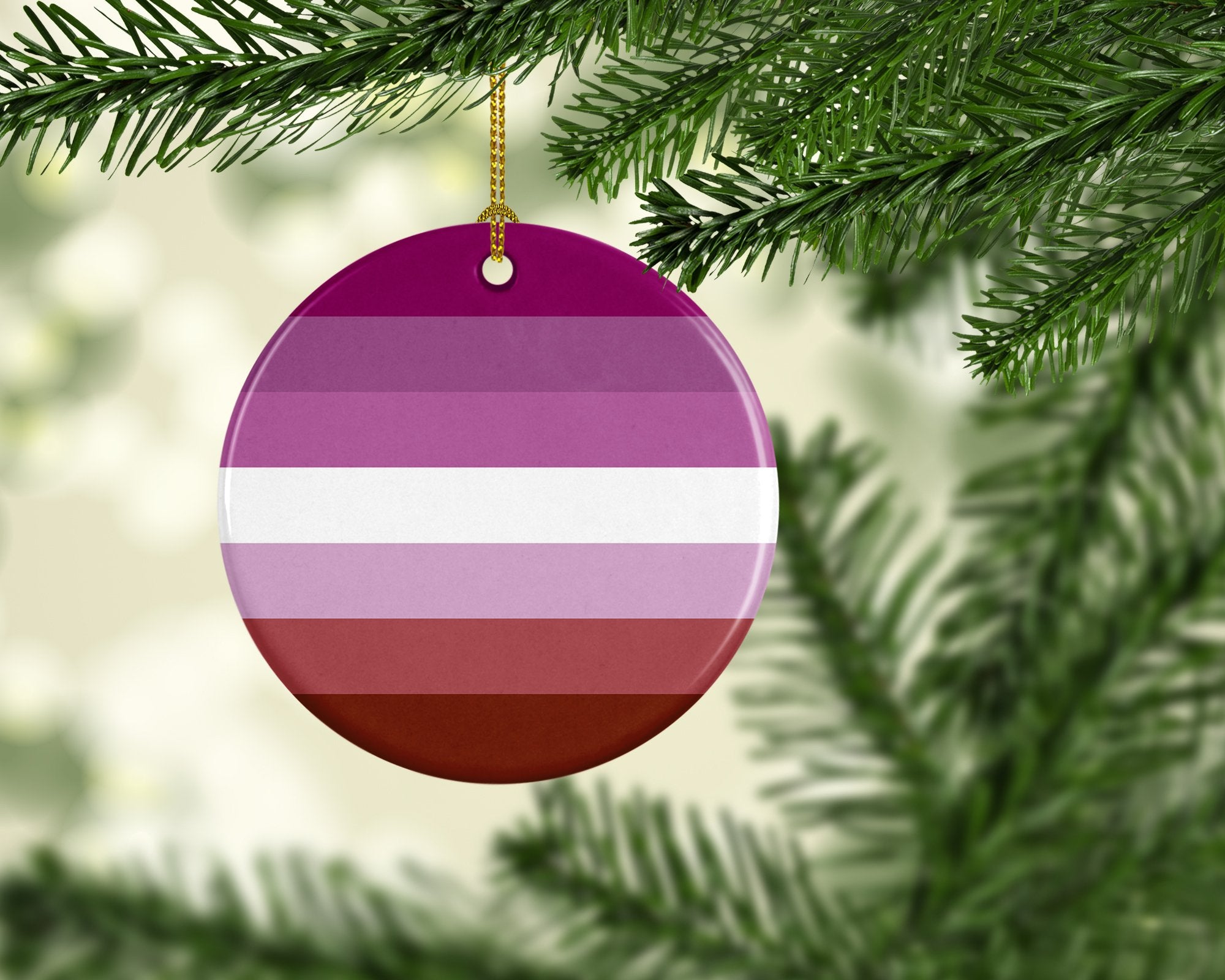 Buy this Lesbian Pride Ceramic Ornament