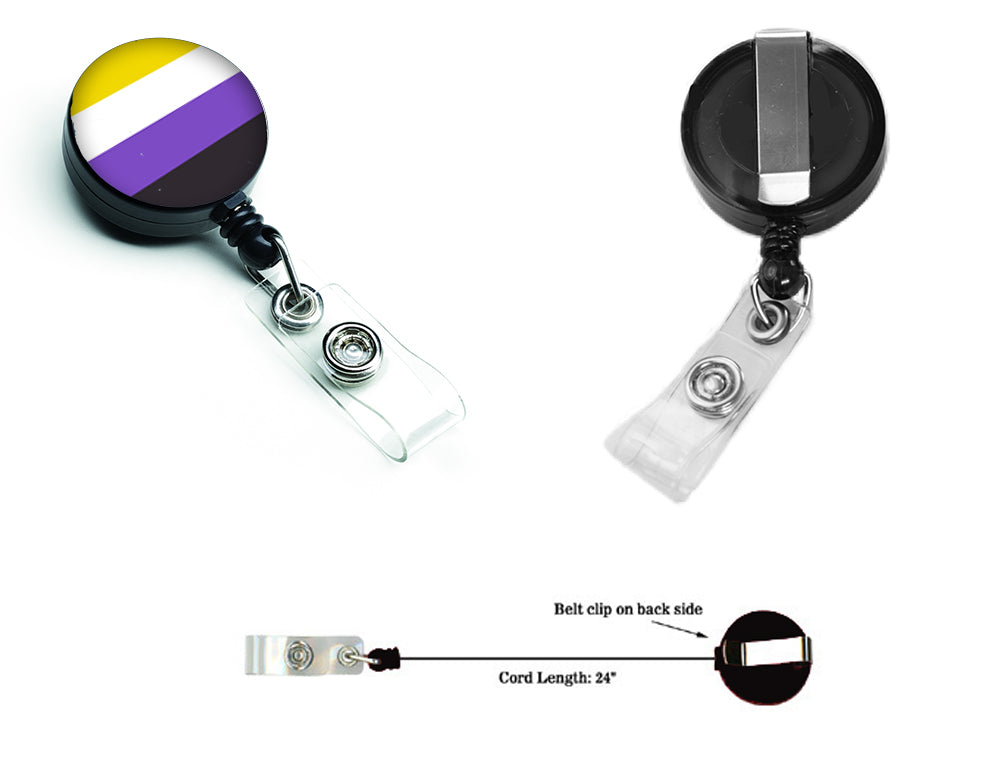 Nonbinary Pride Retractable Badge Reel  the-store.com.