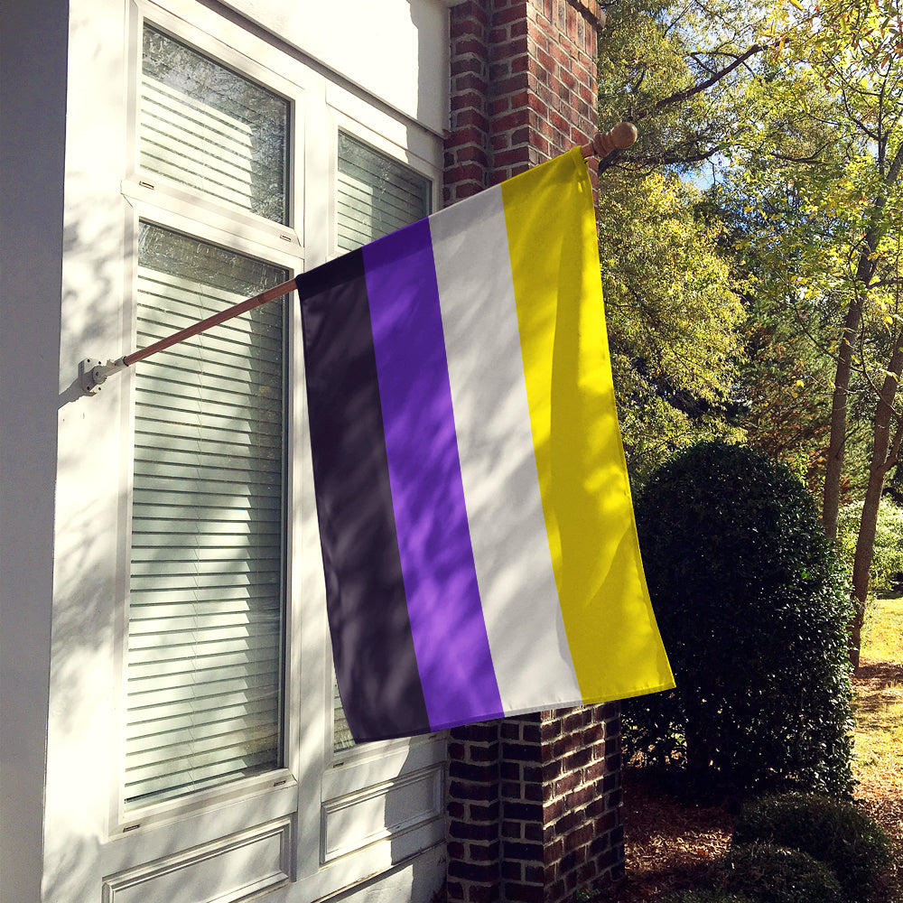 Nonbinary Pride Flag Canvas House Size  the-store.com.