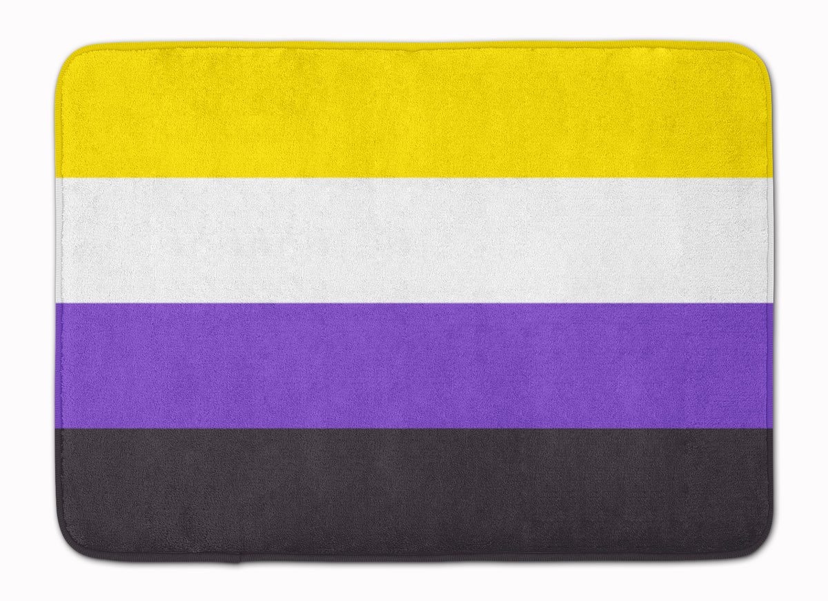 Nonbinary Pride Machine Washable Memory Foam Mat - the-store.com