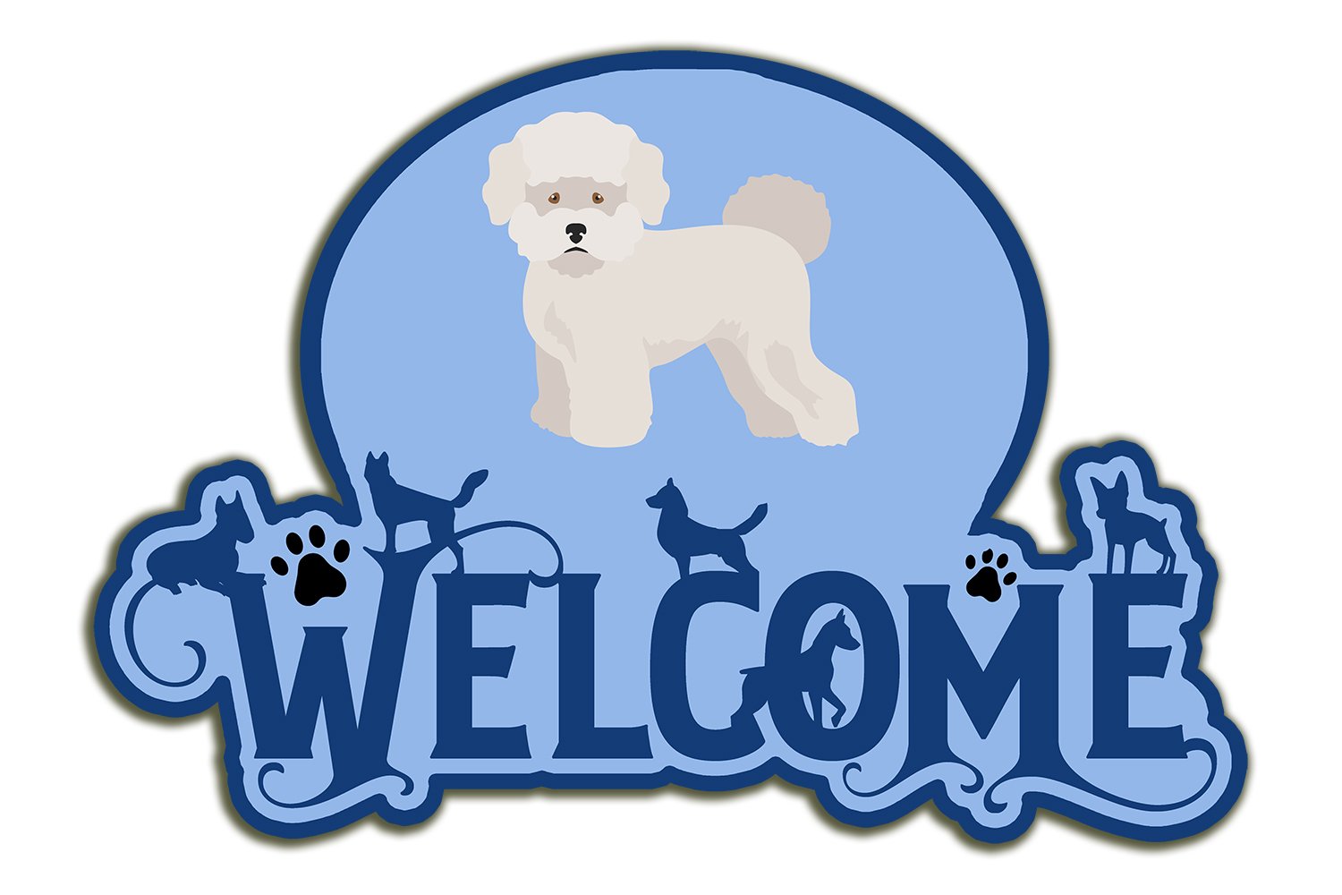 Buy this Bichon Fris� #2 Welcome Door Hanger Decoration