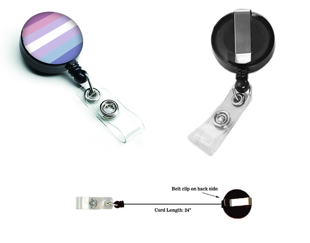 Bigender Pride Retractable Badge Reel  the-store.com.