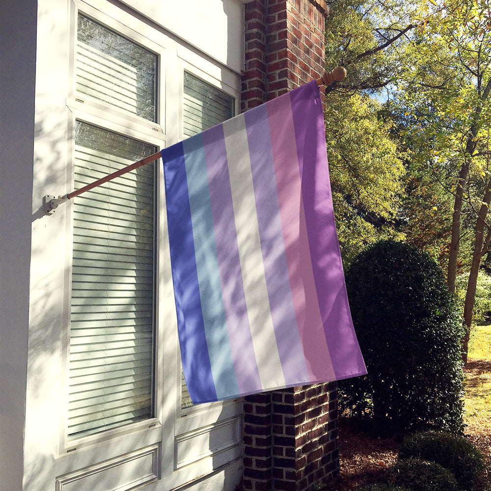 Bigender Pride Flag Canvas House Size  the-store.com.